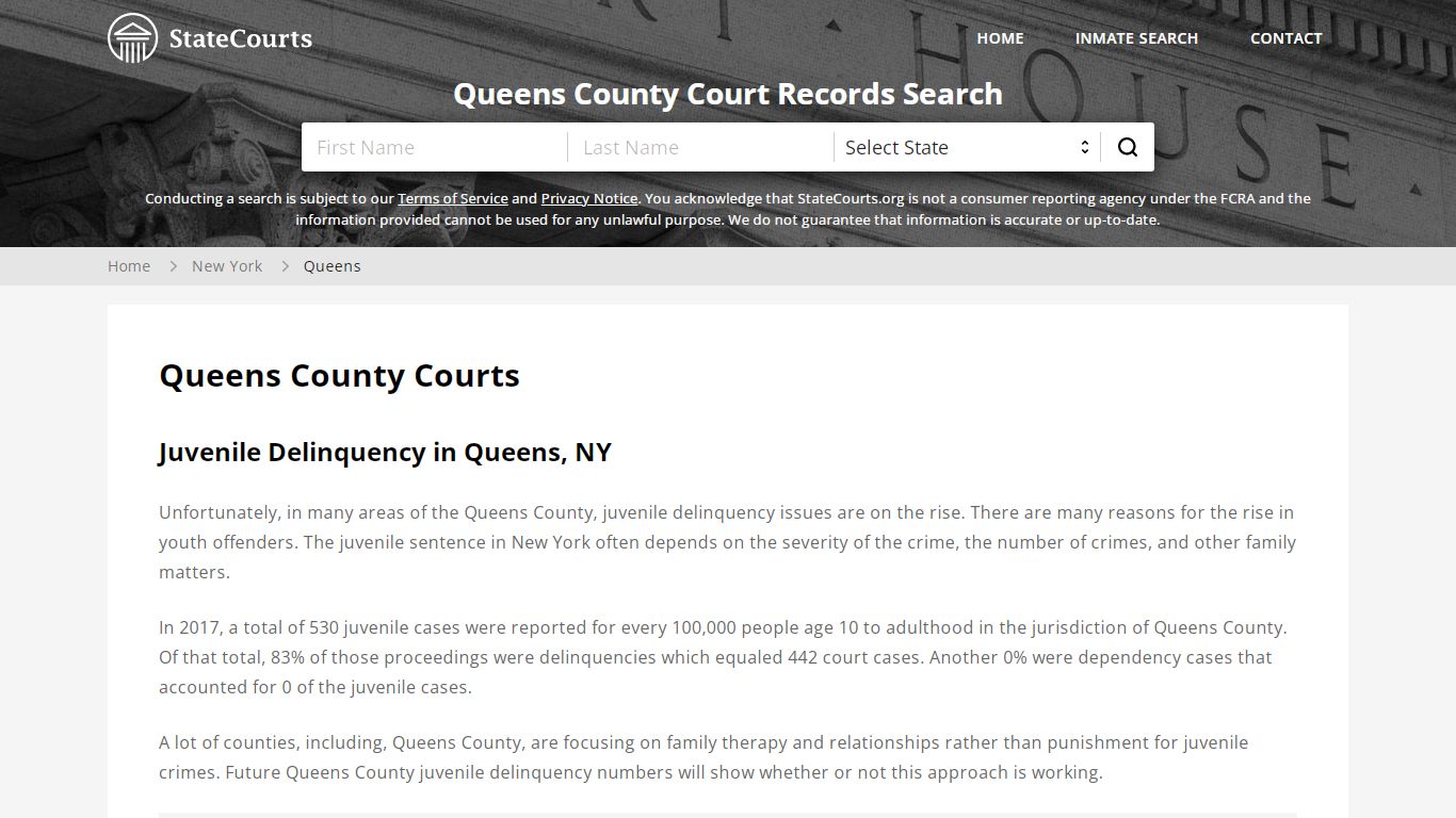 Queens County, NY Courts - Records & Cases - StateCourts